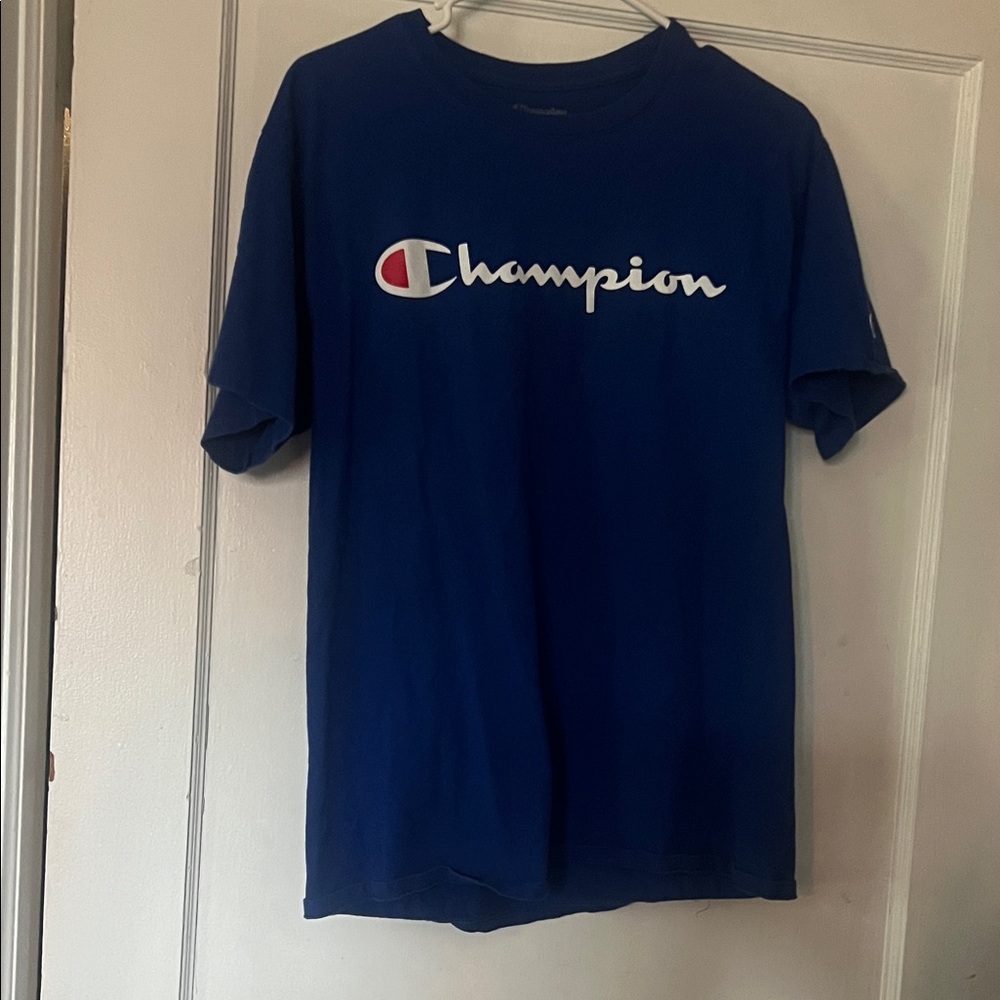 Champion Royal Blue Tee with Logo